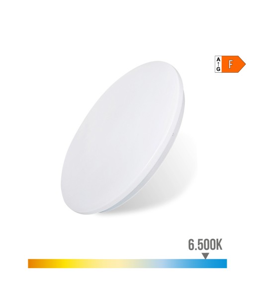 Aplique led circular de superficie 24 w 6500 k 2490 lm ø38 x 6,2 cm