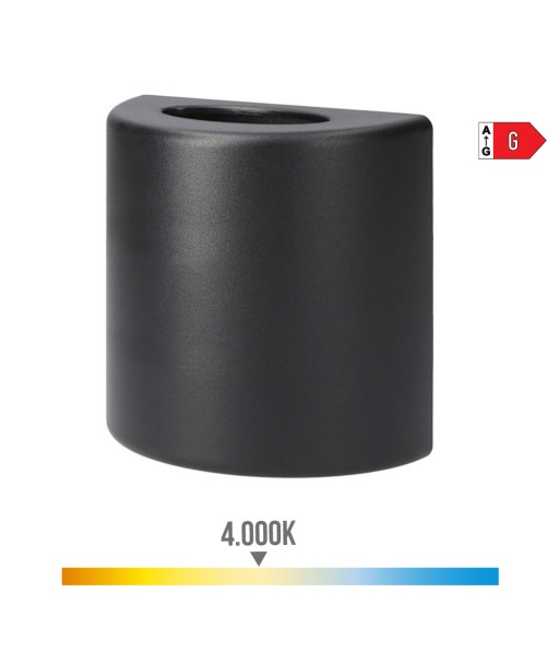 Aplique led ovalado 3 w 60 lm 4000 k luz dia ip54 12 x 12 x 6 cm