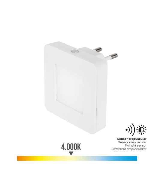 Piloto noche led cuadrado 0,5 w 5 lm 4000 k