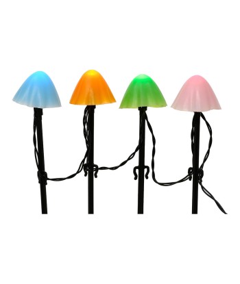 Estaca led con forma de seta multicolor con 8 funciones para exterior 491763