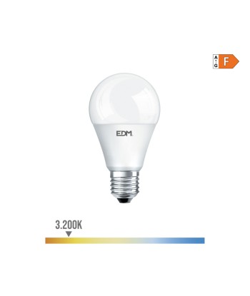 Bombilla standard led e27 12 w 1154 lm 3200 k luz calida ø 6 x 11,5 cm