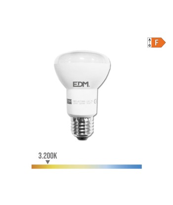 Bombilla reflectora led r63 e27 7 w 600 lm 3200 k luz calida ø6,3 x 10,2 cm