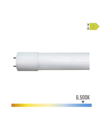 Tubo led t8 12 w 1.940 lm 6.500 k luz fría (eq.30w) clase c ø2,6 x 90 cm